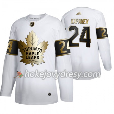 Pánské Hokejový Dres Toronto Maple Leafs Kasperi Kapanen 24 Adidas 2019-2020 Golden Edition Bílá Authentic
